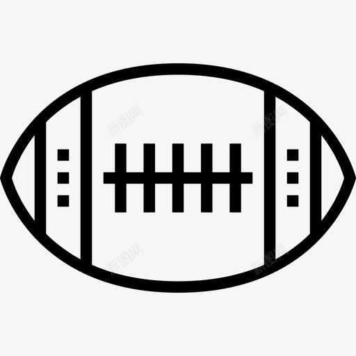美式足球体育16直线型图标svg_新图网 https://ixintu.com 体育16 直线型 美式足球