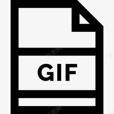 Gif网页7线性图标图标