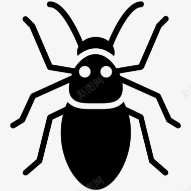 蜱螨虫昆虫图标图标