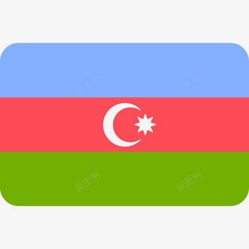 阿塞拜疆国际国旗6圆形矩形图标svg_新图网 https://ixintu.com 国际国旗6 圆形矩形 阿塞拜疆
