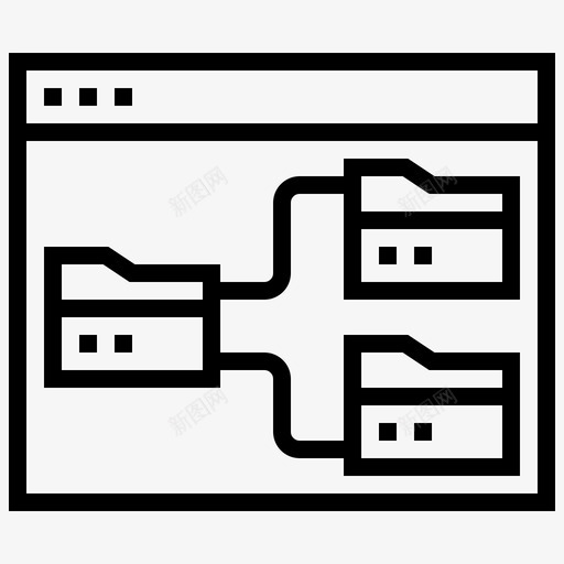 拆分网络文件图标svg_新图网 https://ixintu.com 拆分 数据安全线 文件 网站 网络 隔离
