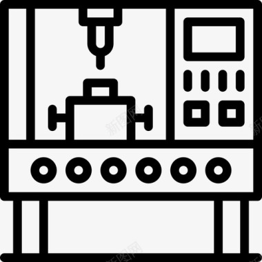 工业机器人工业6线性图标图标