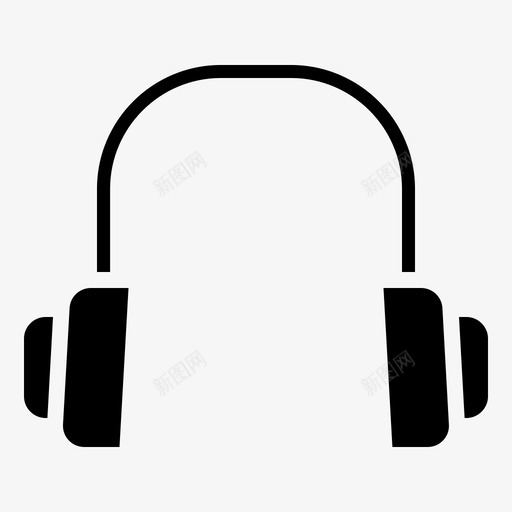 耳机电器家用图标svg_新图网 https://ixintu.com 家用 电器 耳机
