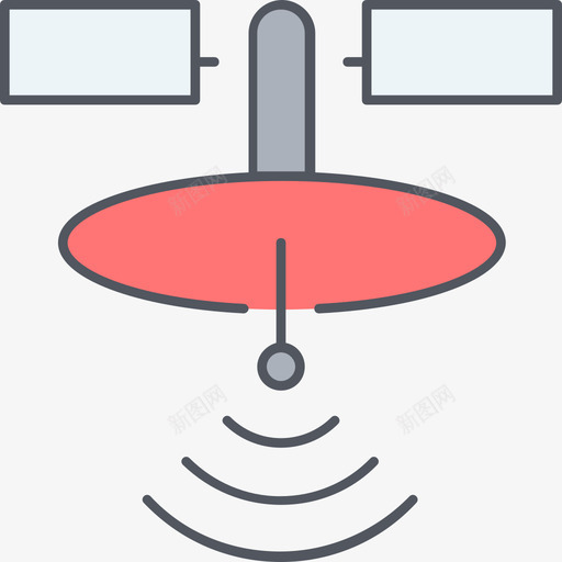 卫星通信42彩色图标svg_新图网 https://ixintu.com 卫星 彩色 通信42