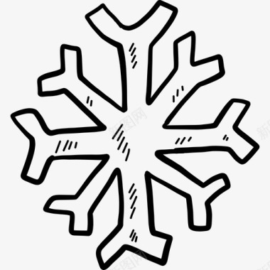 雪花圣诞节27黑色图标图标