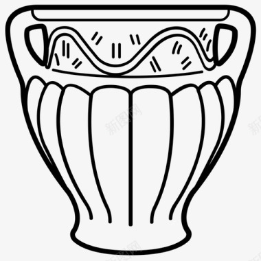 罗马花瓶陶器园艺图标图标