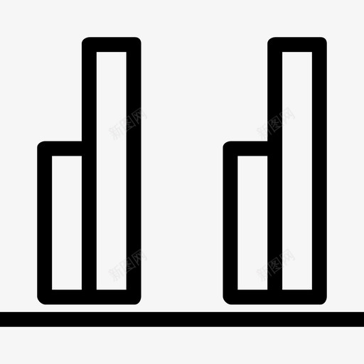 条形图业务13线性图标svg_新图网 https://ixintu.com 业务13 条形图 线性