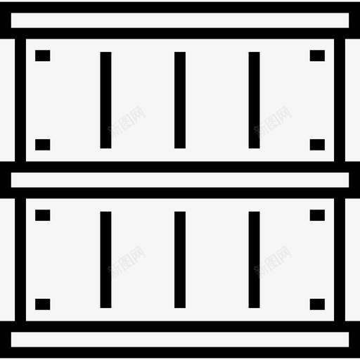 集装箱工厂3线性图标svg_新图网 https://ixintu.com 工厂3 线性 集装箱