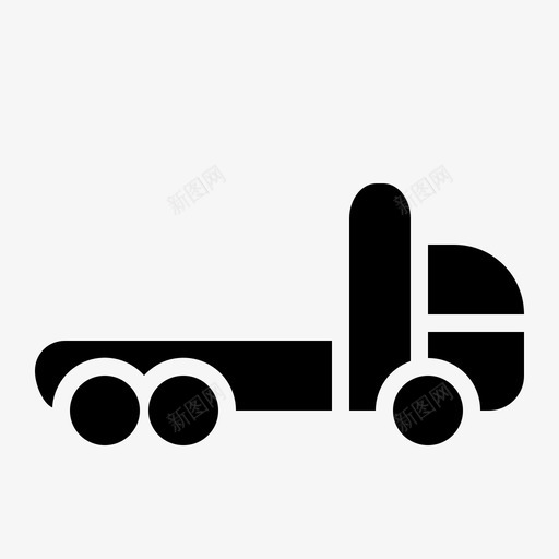 卡车重型运输图标svg_新图网 https://ixintu.com 卡车 旅行 车辆 车辆字形 运输 重型