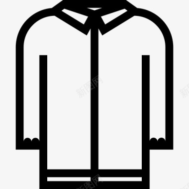 夹克衣服8件直线型图标图标