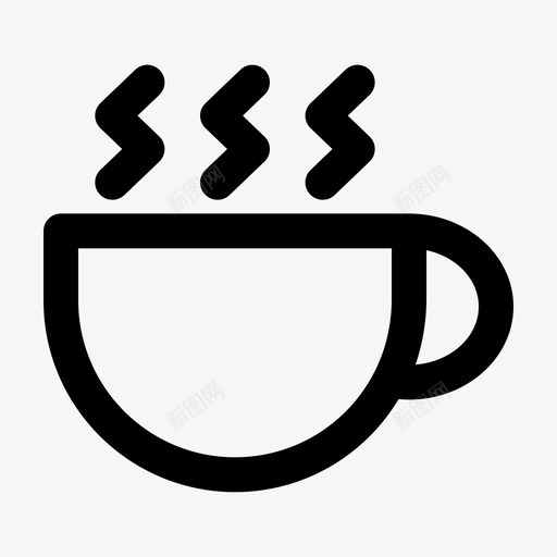 咖啡咖啡因饮料图标svg_新图网 https://ixintu.com 冬天 冬天的图标集 咖啡 咖啡因 热的 饮料