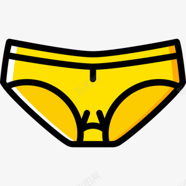 内裤女装3黄色图标图标