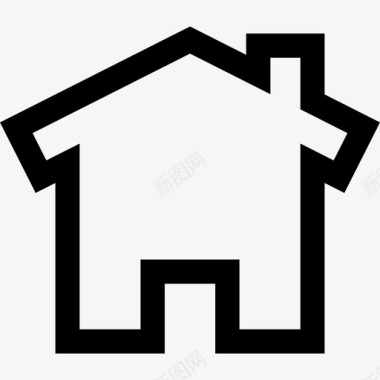 房地产家居用品4线性图标图标