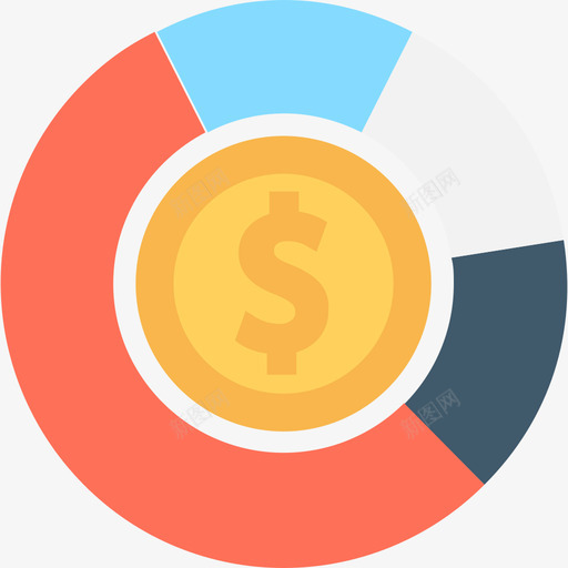 饼图数字营销10扁平图标svg_新图网 https://ixintu.com 扁平 数字营销10 饼图