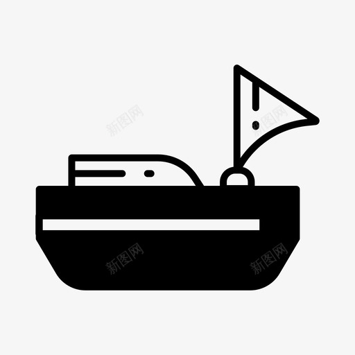 帆船船运输图标svg_新图网 https://ixintu.com 帆船 船 车辆 运输