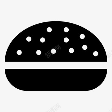 面包汉堡快餐图标图标