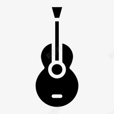 吉他原声吉他乐器图标图标