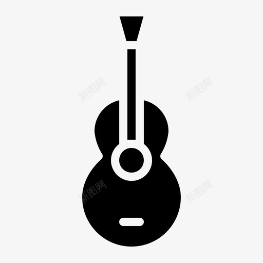 吉他原声吉他乐器图标svg_新图网 https://ixintu.com 乐器 原声吉他 吉他 旅行套装 音乐