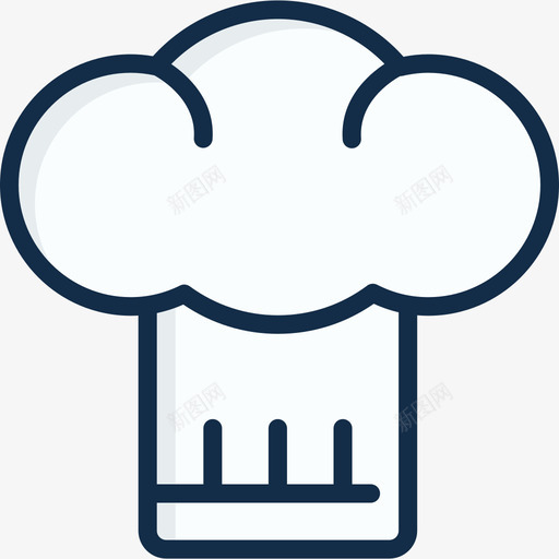 厨师帽餐厅元素4线性颜色图标svg_新图网 https://ixintu.com 厨师帽 线性颜色 餐厅元素4