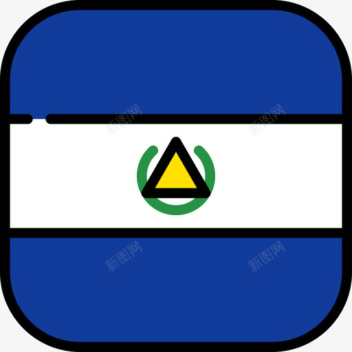 萨尔瓦多旗帜系列6圆形方形图标svg_新图网 https://ixintu.com 圆形方形 旗帜系列6 萨尔瓦多