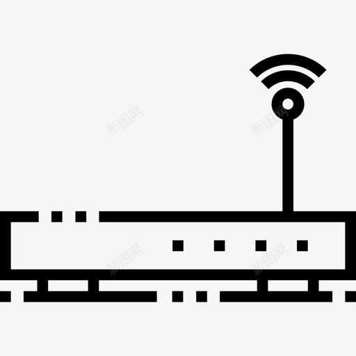 无线信号通信和媒体5线性图标svg_新图网 https://ixintu.com 无线信号 线性 通信和媒体5