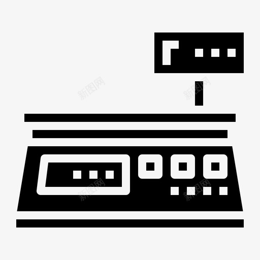 体重秤厨房秤超市实心秤图标svg_新图网 https://ixintu.com 体重秤 厨房秤 超市实心秤