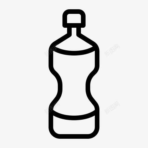 矿泉水瓶子饮料图标svg_新图网 https://ixintu.com 瓶子 矿泉水 食品和饮料 饮料