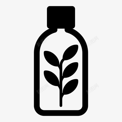 草药护理瓶子保健图标svg_新图网 https://ixintu.com 保健 天然 瓶子 草药护理 药物 顺势疗法
