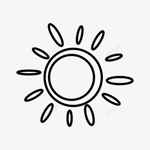 太阳日出阳光图标svg_新图网 https://ixintu.com 天空和天气 太阳 宇宙 日出 阳光