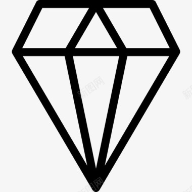钻石商业13直线型图标图标