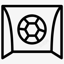 球门门网图标球门柱足球网球门网图标高清图片