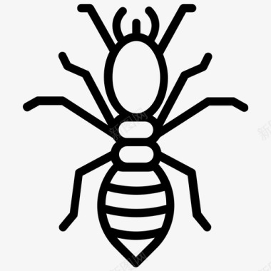白蚁蚂蚁桃金娘图标图标