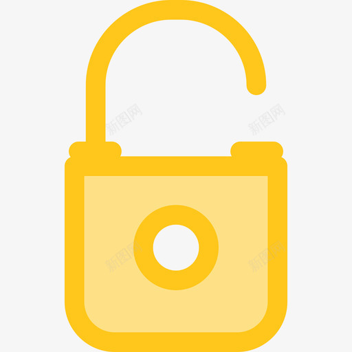 解锁用户界面10黄色图标svg_新图网 https://ixintu.com 用户界面10 解锁 黄色
