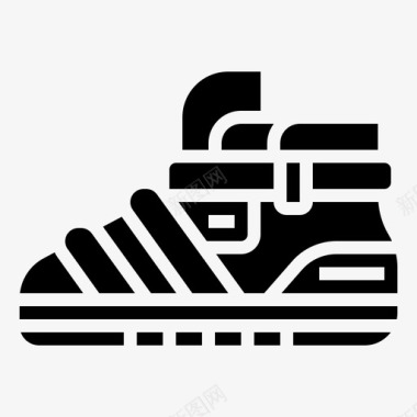 运动鞋靴子鞋图标图标