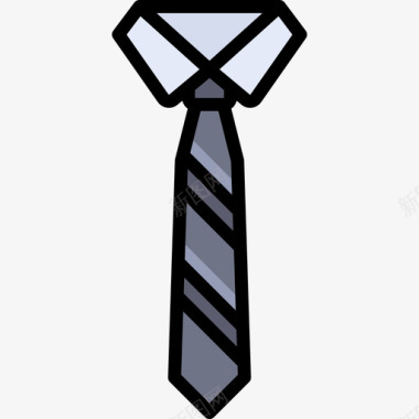 领带衣服23线颜色图标图标