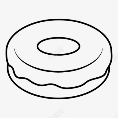 甜甜圈甜点食物图标图标