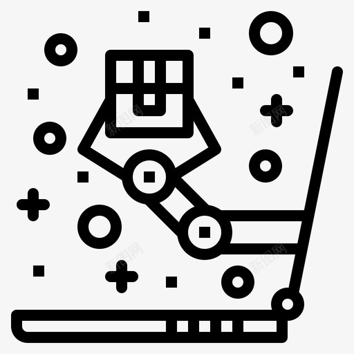 买电脑机器人图标svg_新图网 https://ixintu.com 买 卖 情人节 机器人 电脑 网上购物