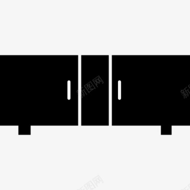 橱柜家具4实心图标图标