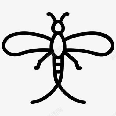 蜉蝣蚁族飞蚁图标图标