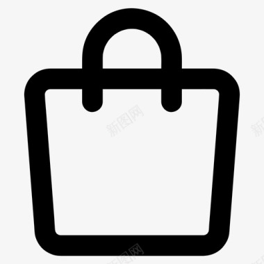 购物袋购物车电子商务图标图标