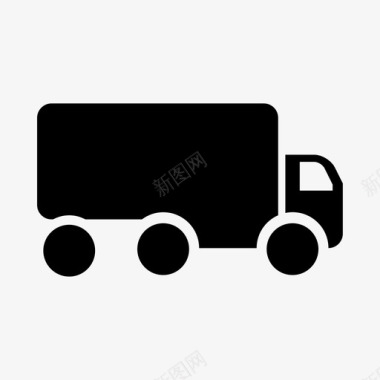 拖车送货物流图标图标