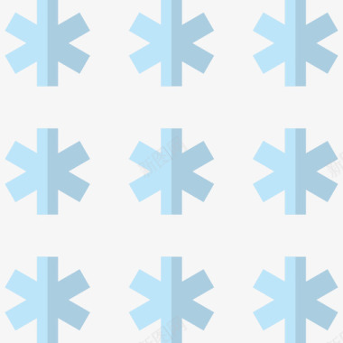 下雪冬季要素4平坦图标图标