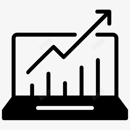 统计分析图表图标svg_新图网 https://ixintu.com 分析 图表 社交媒体字形图标 统计