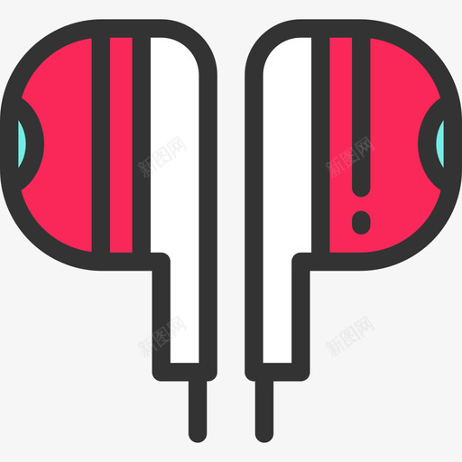 耳机思维2线性颜色图标svg_新图网 https://ixintu.com 线性颜色 耳机 设计思维2