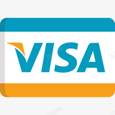 Visa信用卡2持卡图标图标