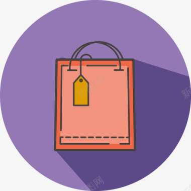 购物袋杂项元素2颜色图标图标