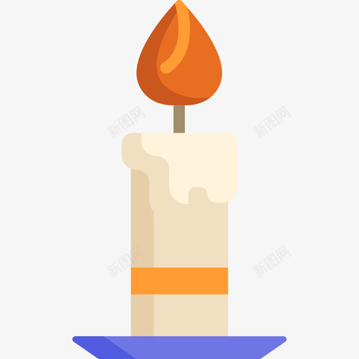 蜡烛复活节9平的图标svg_新图网 https://ixintu.com 复活节9 平的 蜡烛