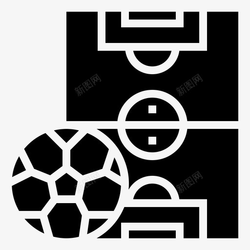 运动场地面室外图标svg_新图网 https://ixintu.com 地面 室外 球场 足球字形 运动场