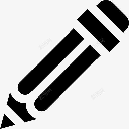 铅笔绘画工具3填充图标svg_新图网 https://ixintu.com 填充 绘画工具3 铅笔