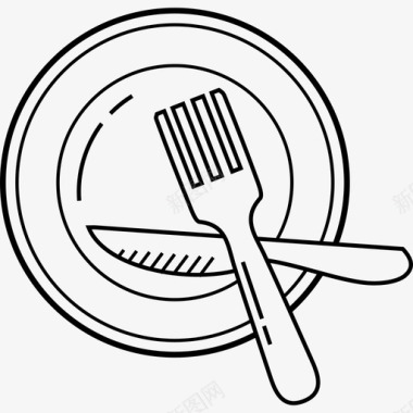 菜肴4号餐厅手工制作图标图标